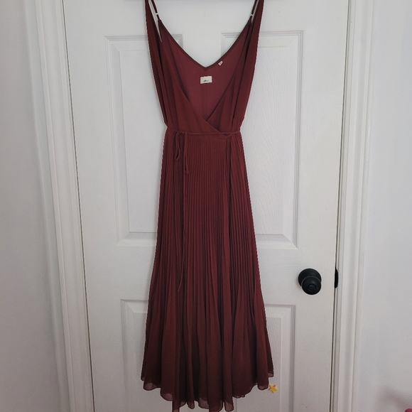 Beaune dress - Wilfred wrap dress - Burgundy color - Size M - Picture 3 of 4